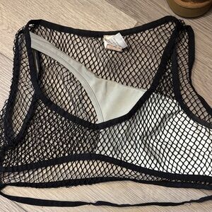 mesh rave bra